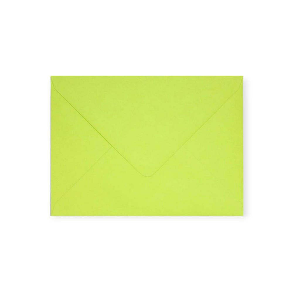 A6 Envelope Lime Green